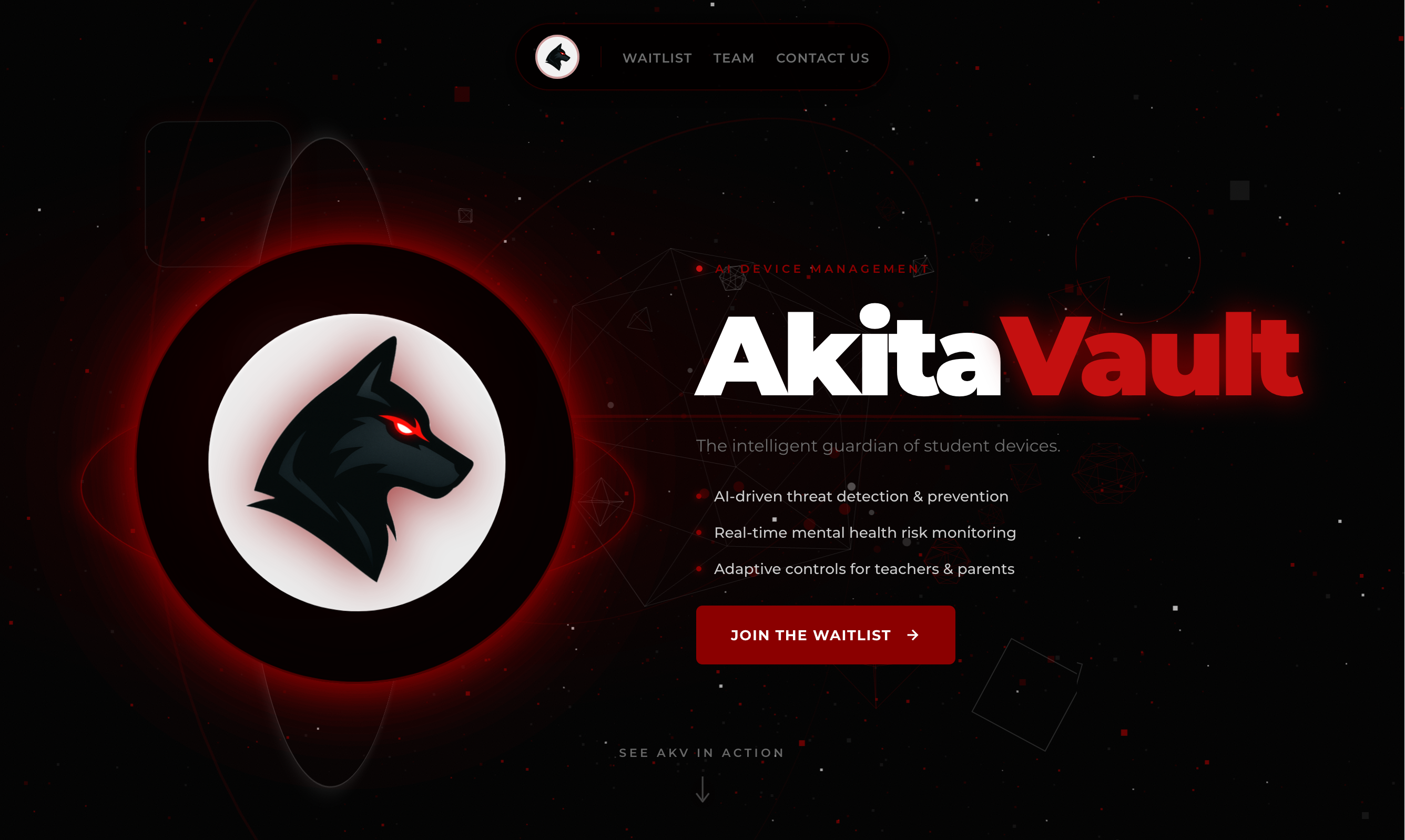 AkitaVault - desc: CTO of a AkitaVault, a modernised DMA for schools, providing automatic website blocking, and an AI model to analyse students mental health. It aims to modernise the way we use devices for education.