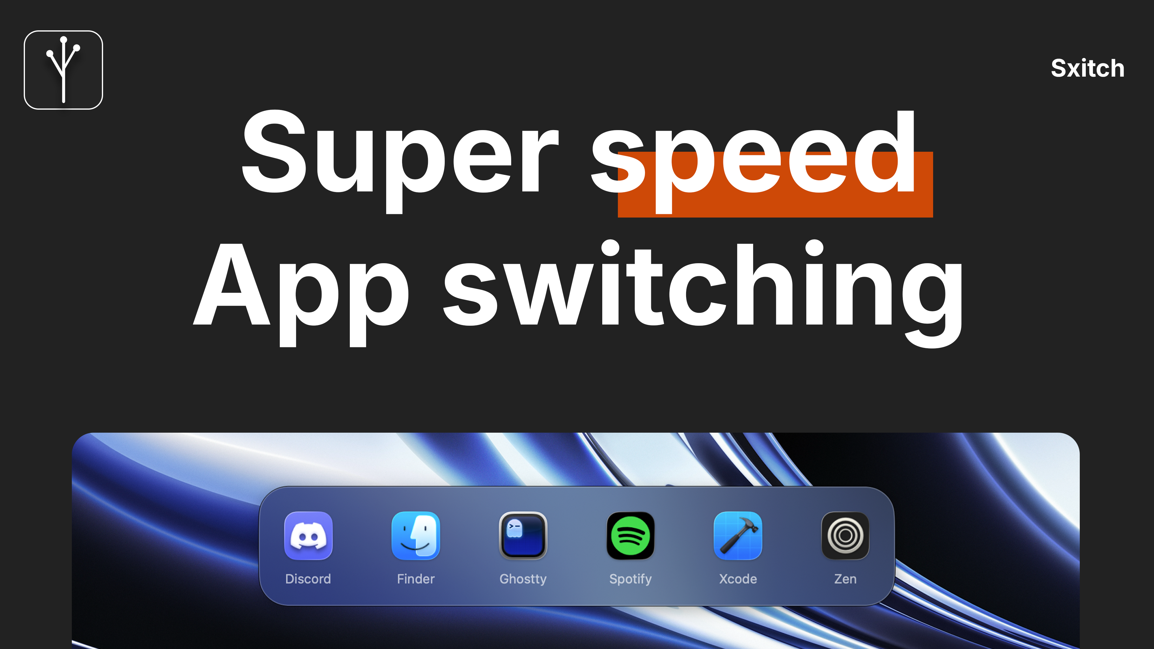 Sxitch - desc: A tree based app switcher for MacOS, 100% native and codesigned + notarized with an Apple Developer account, with integration for payments and pro plan activation via Polar.sh.